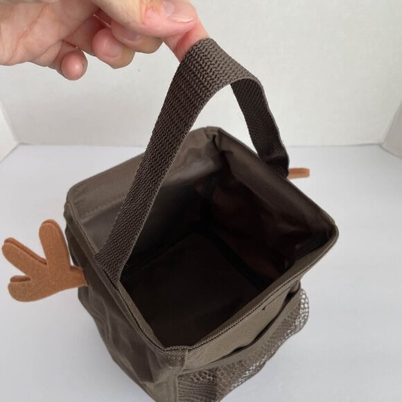 Thirty One Small Square Organizing Utility Tote in Christmas Reindeer, 6" - Picture 9 of 11